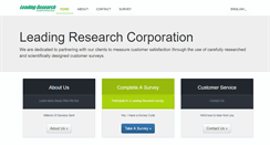Desktop Screenshot of leadingresearch.com