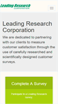 Mobile Screenshot of leadingresearch.com